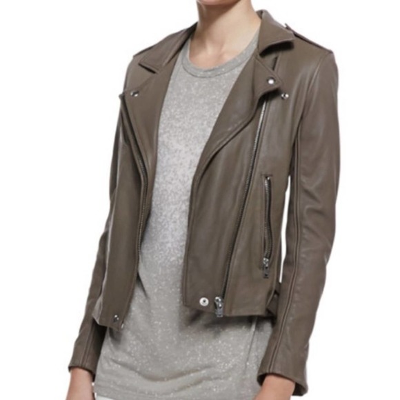 IRO Tara leather biker Moto jacket sz M motorcycle - Picture 14 of 14